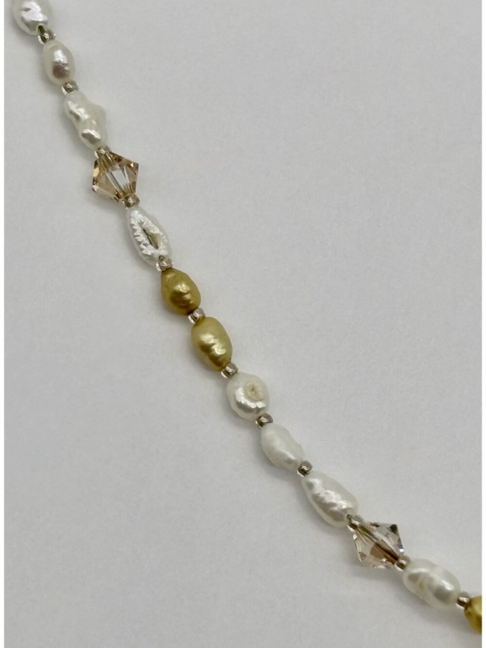 Artisan-Made Freshwater Pearl Swarovski Crystals Necklace W/Vintage Etui Pendant - Picture 6 of 16